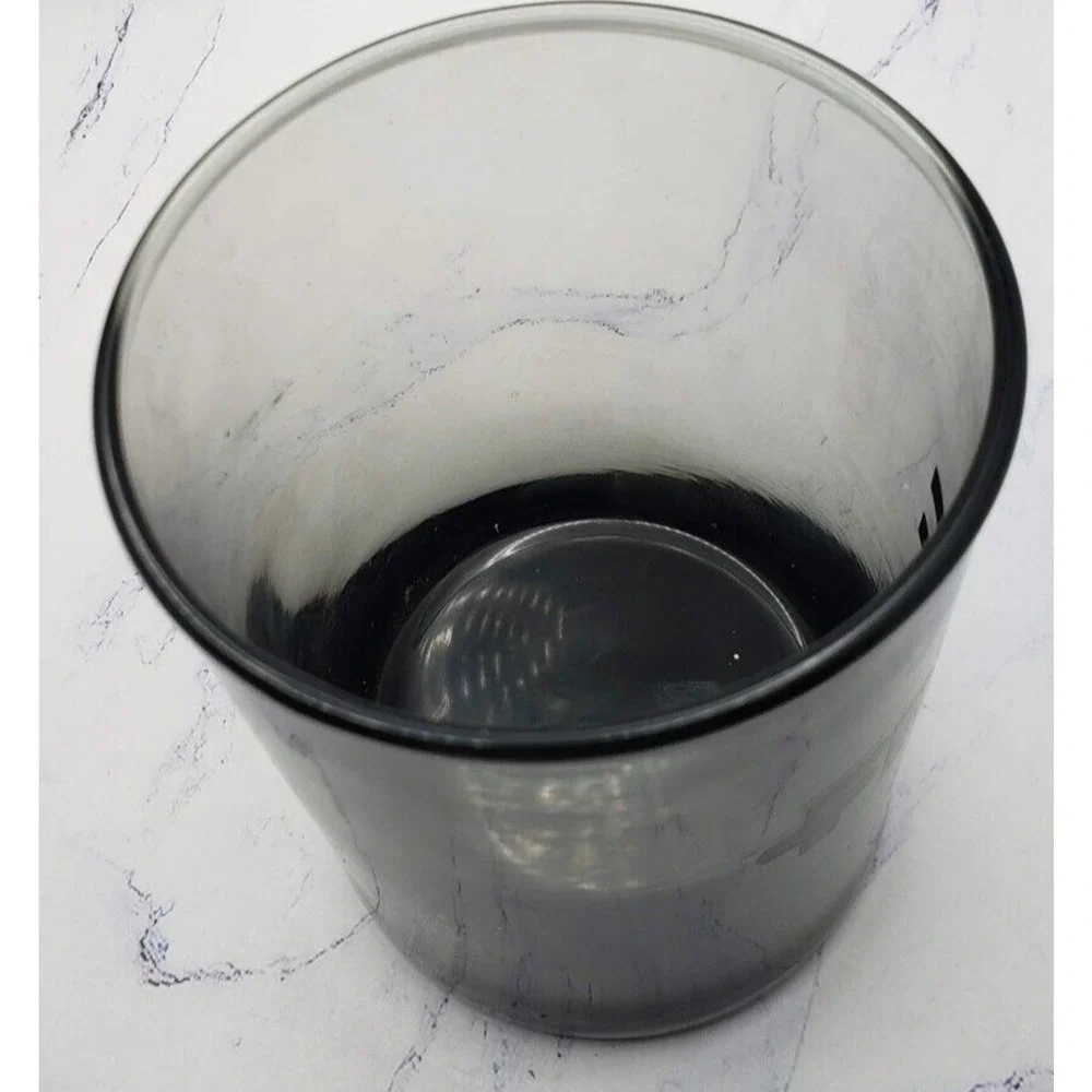 Vintage FMC Corporation Etched Lowball Drinking Glasses Whiskey Bar Military